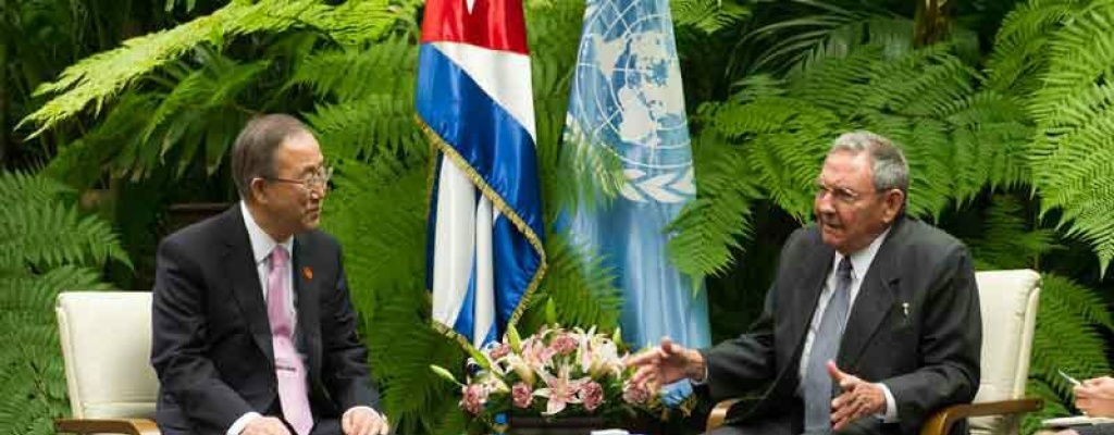 ONU "est lista" para ayudar a Cuba y EEUU a mejorar relaciones