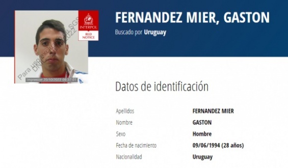 Emitieron una solicitud internacional de captura para el fugado asesino del hincha de Pe�arol en 2016