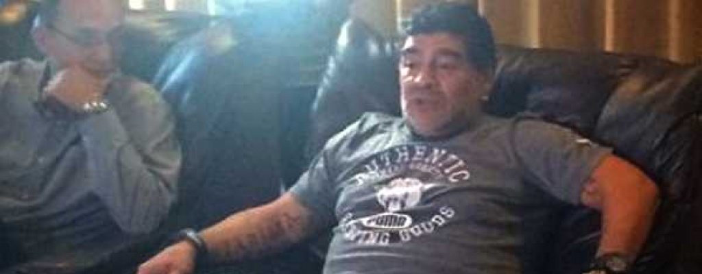 Maradona se reuni� en Cuba con los cinco agentes liberados